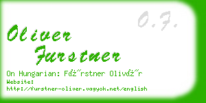 oliver furstner business card